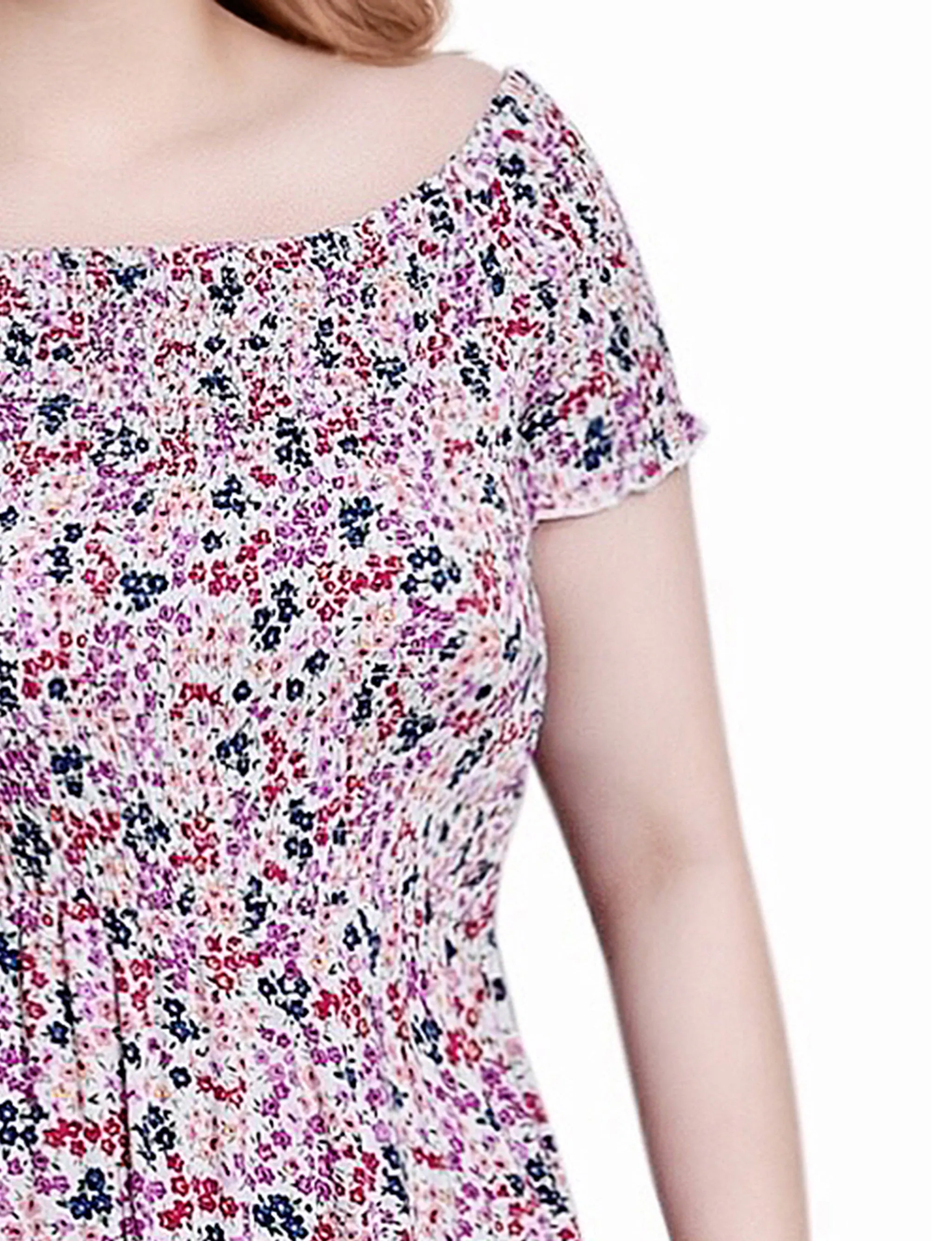 Smocked Bodice Maxi Dress