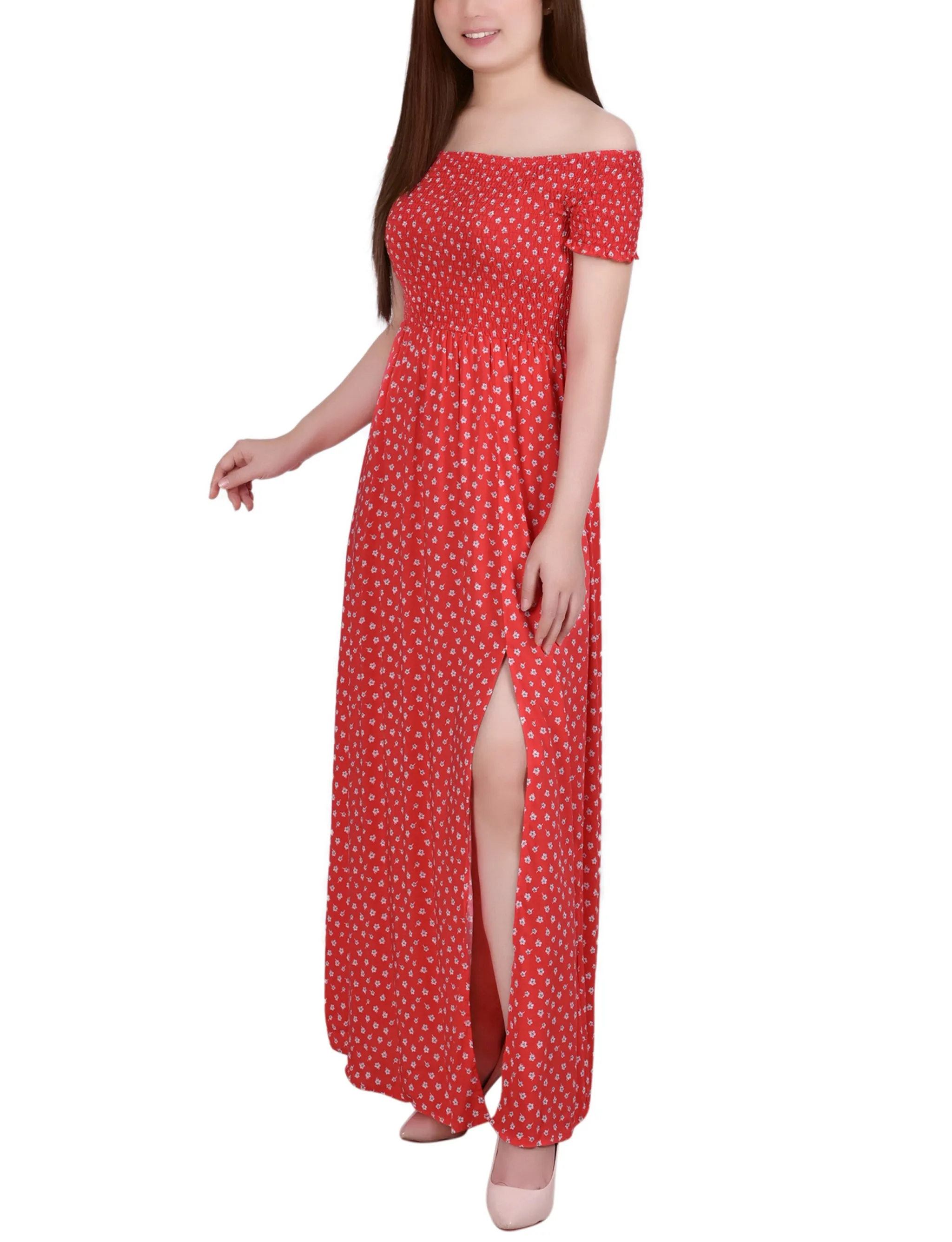 Smocked Bodice Maxi Dress
