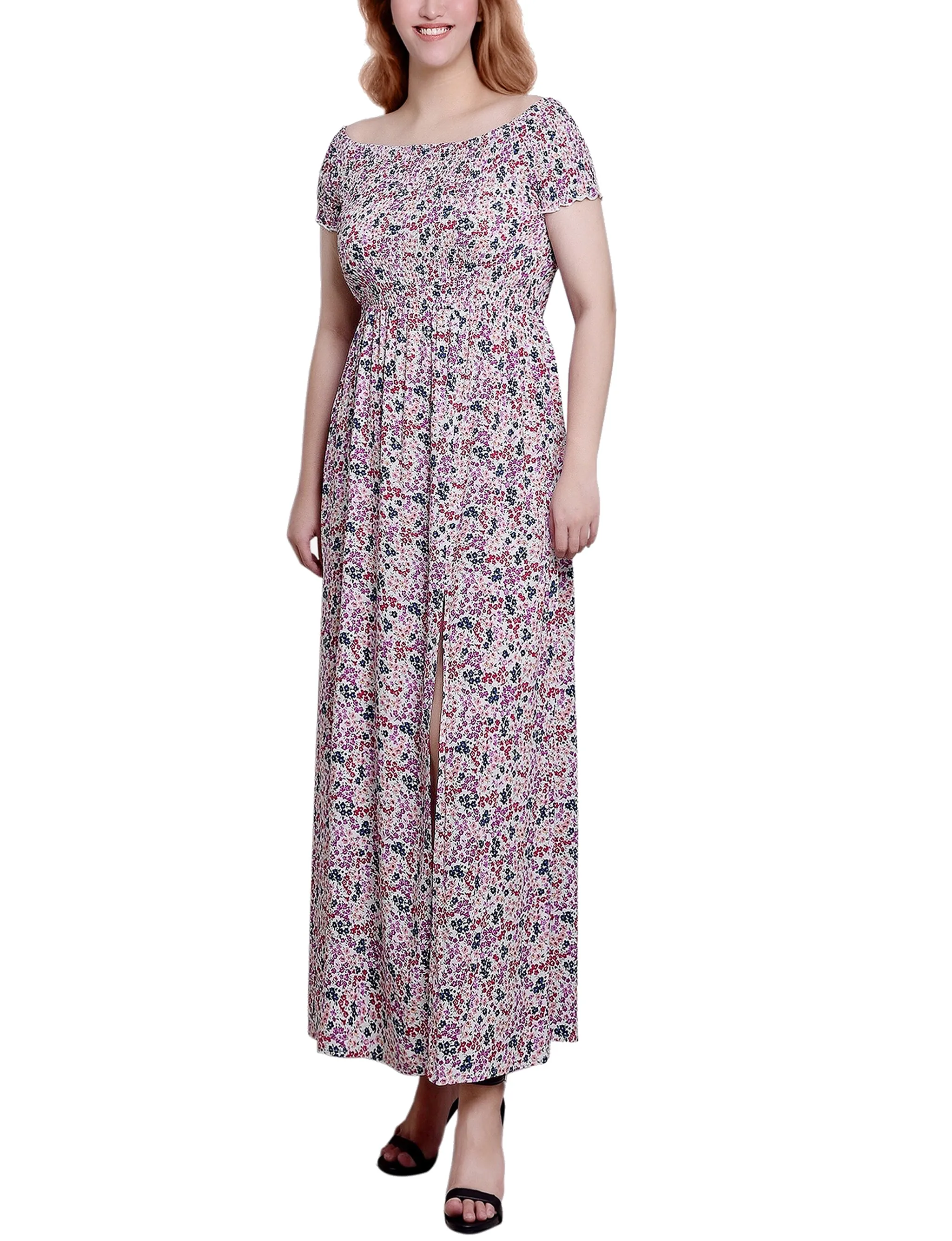 Smocked Bodice Maxi Dress
