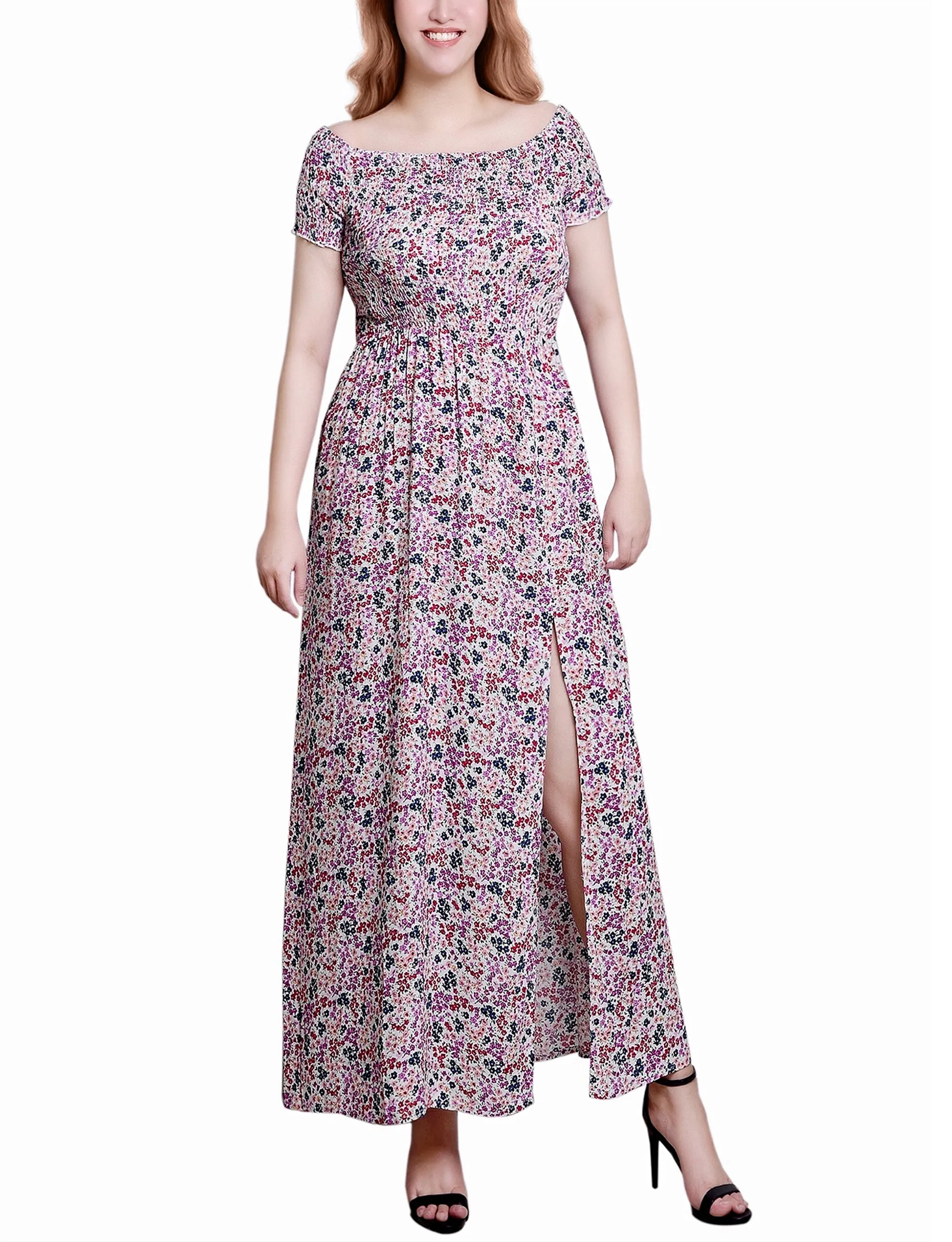 Smocked Bodice Maxi Dress