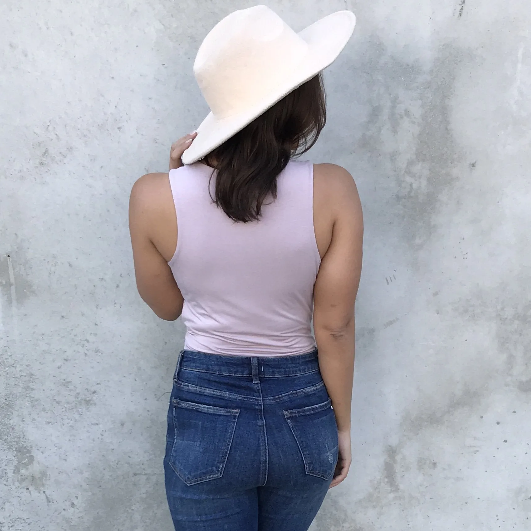 Sophie Jersey Double Lined Bodysuit in Mauve