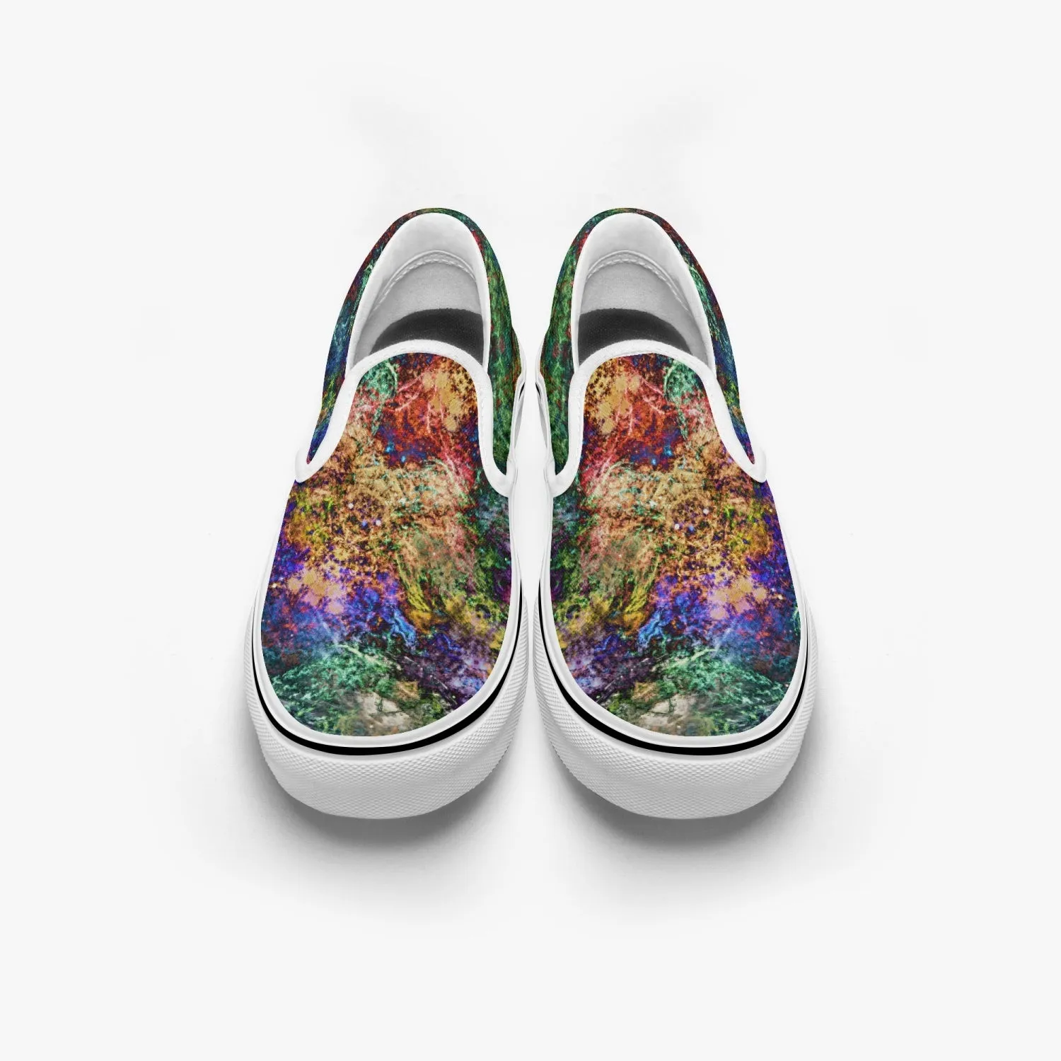 Starflow Split-Style Psychedelic Slip-On Shoes