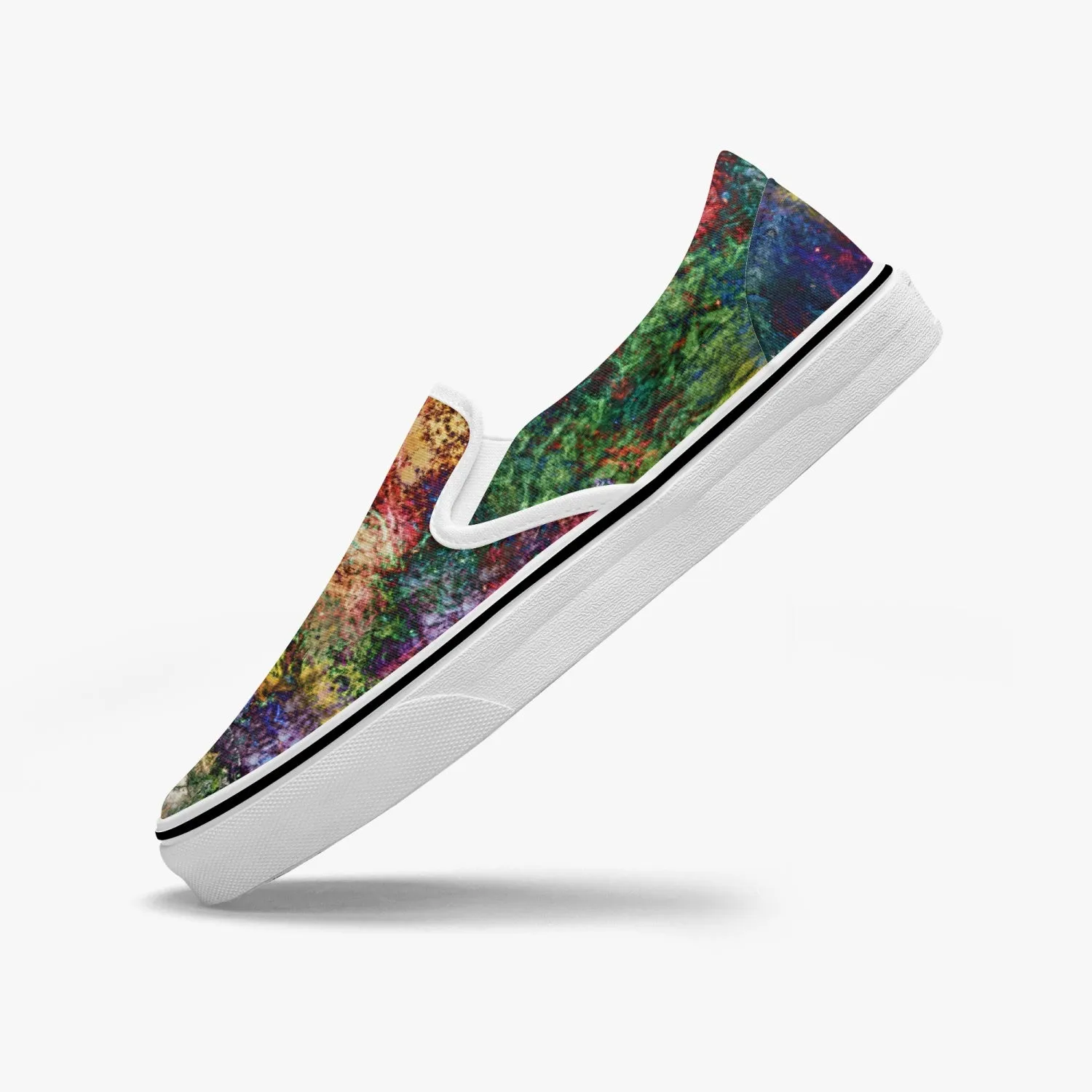 Starflow Split-Style Psychedelic Slip-On Shoes