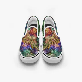 Starflow Split-Style Psychedelic Slip-On Shoes