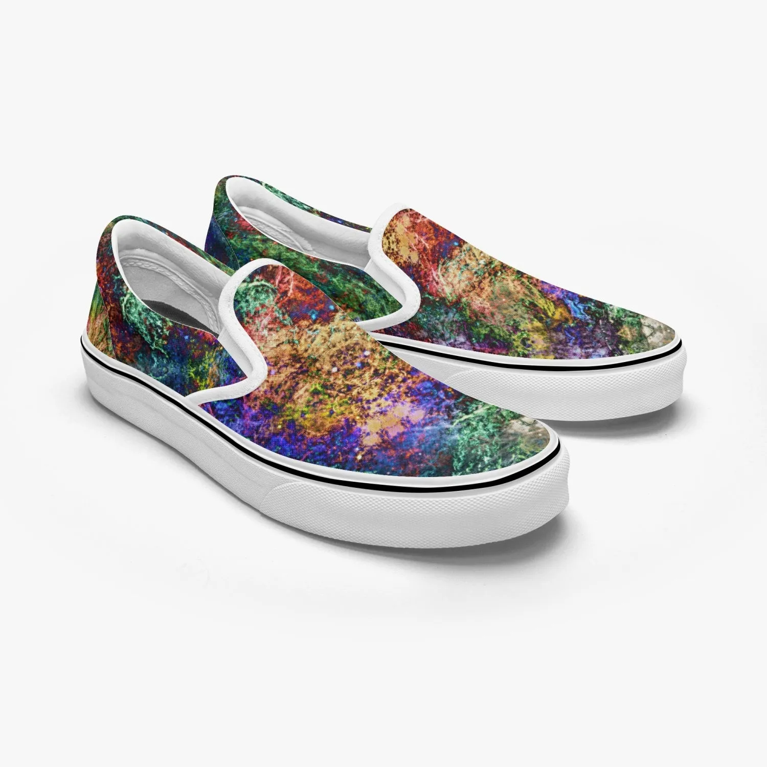 Starflow Split-Style Psychedelic Slip-On Shoes