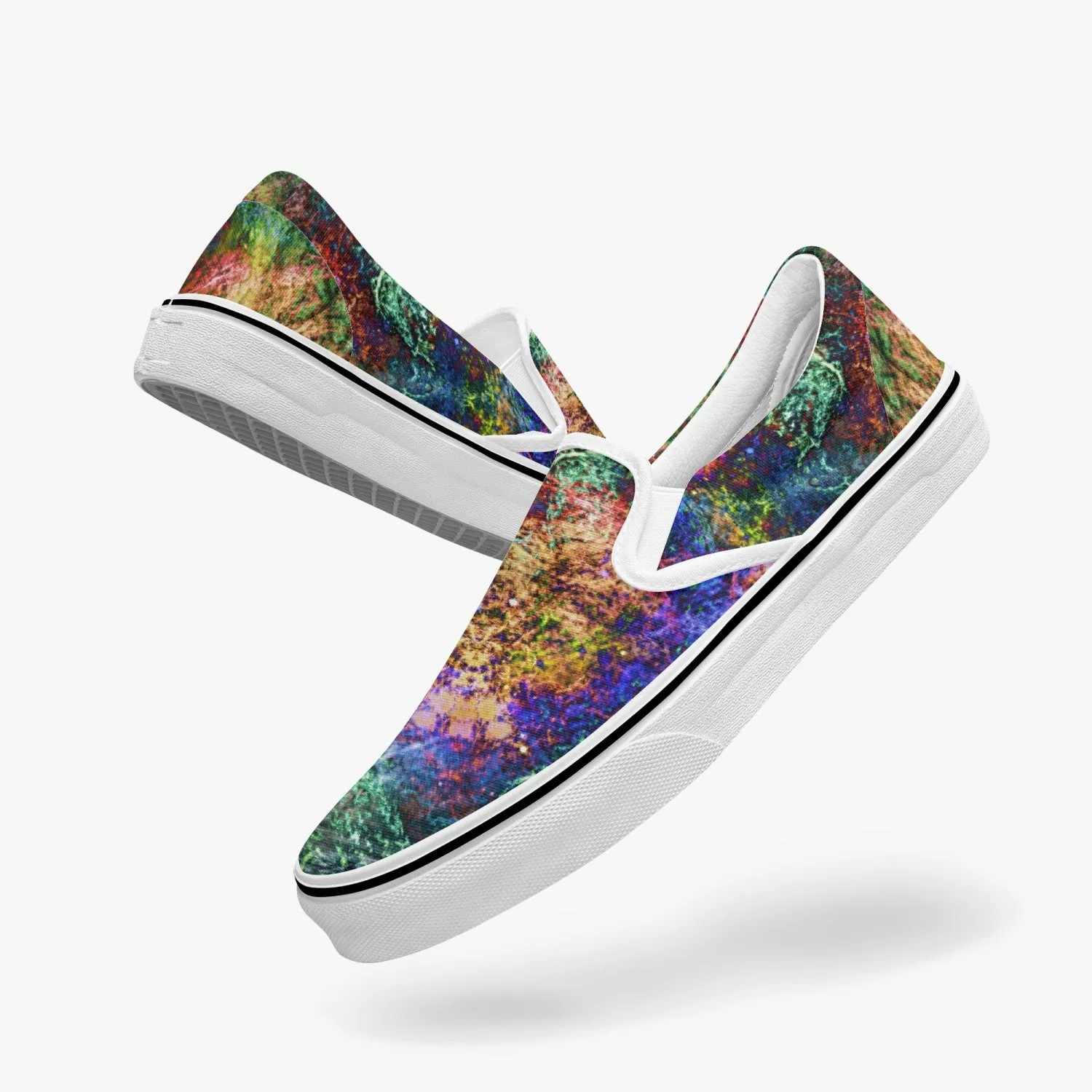 Starflow Split-Style Psychedelic Slip-On Shoes