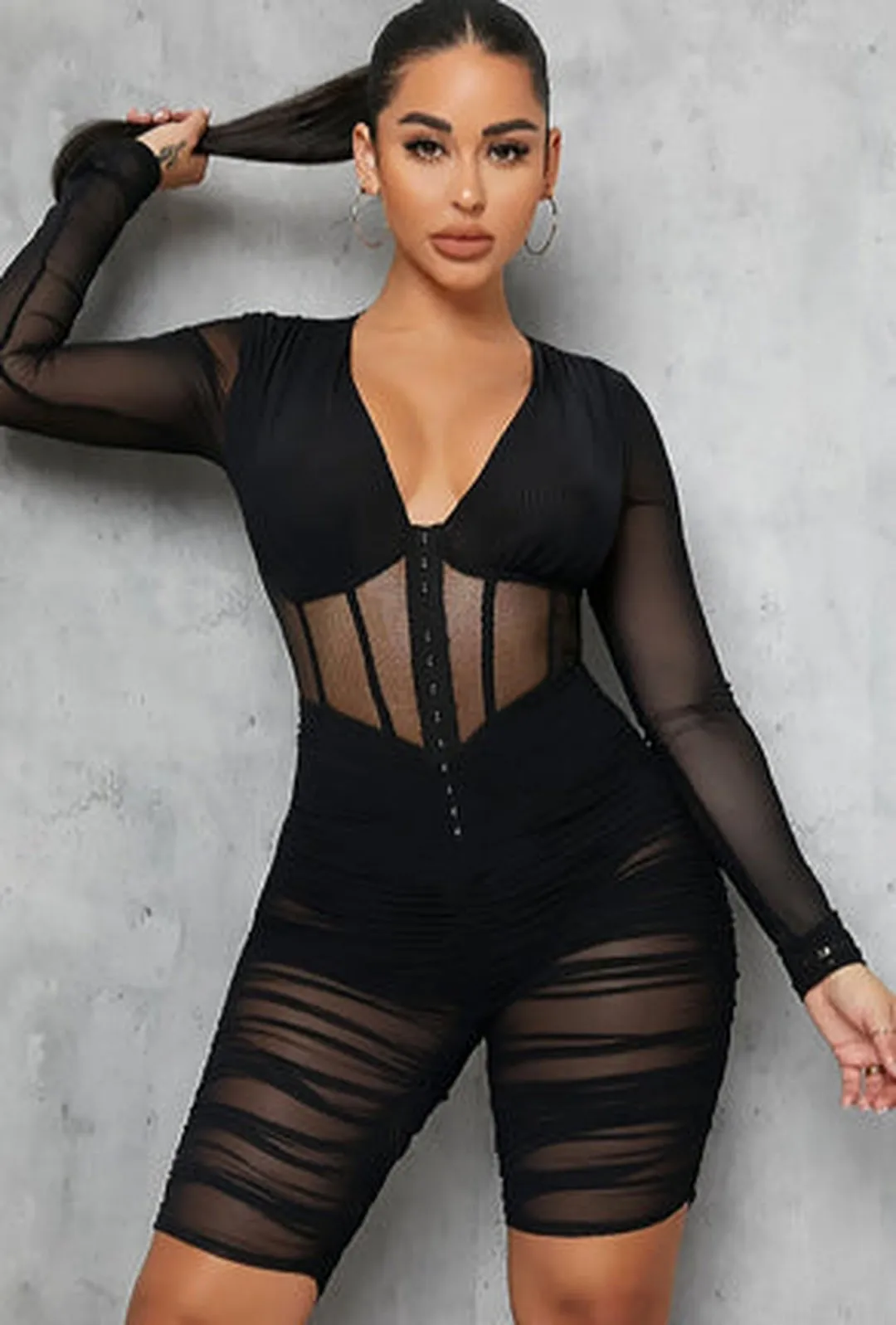 STORM - RUCHED CORSET BODYSUIT