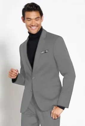 Suit And Turtleneck Combo - Turtleneck Prom Outfits - Prom Turtleneck Gray  Suit