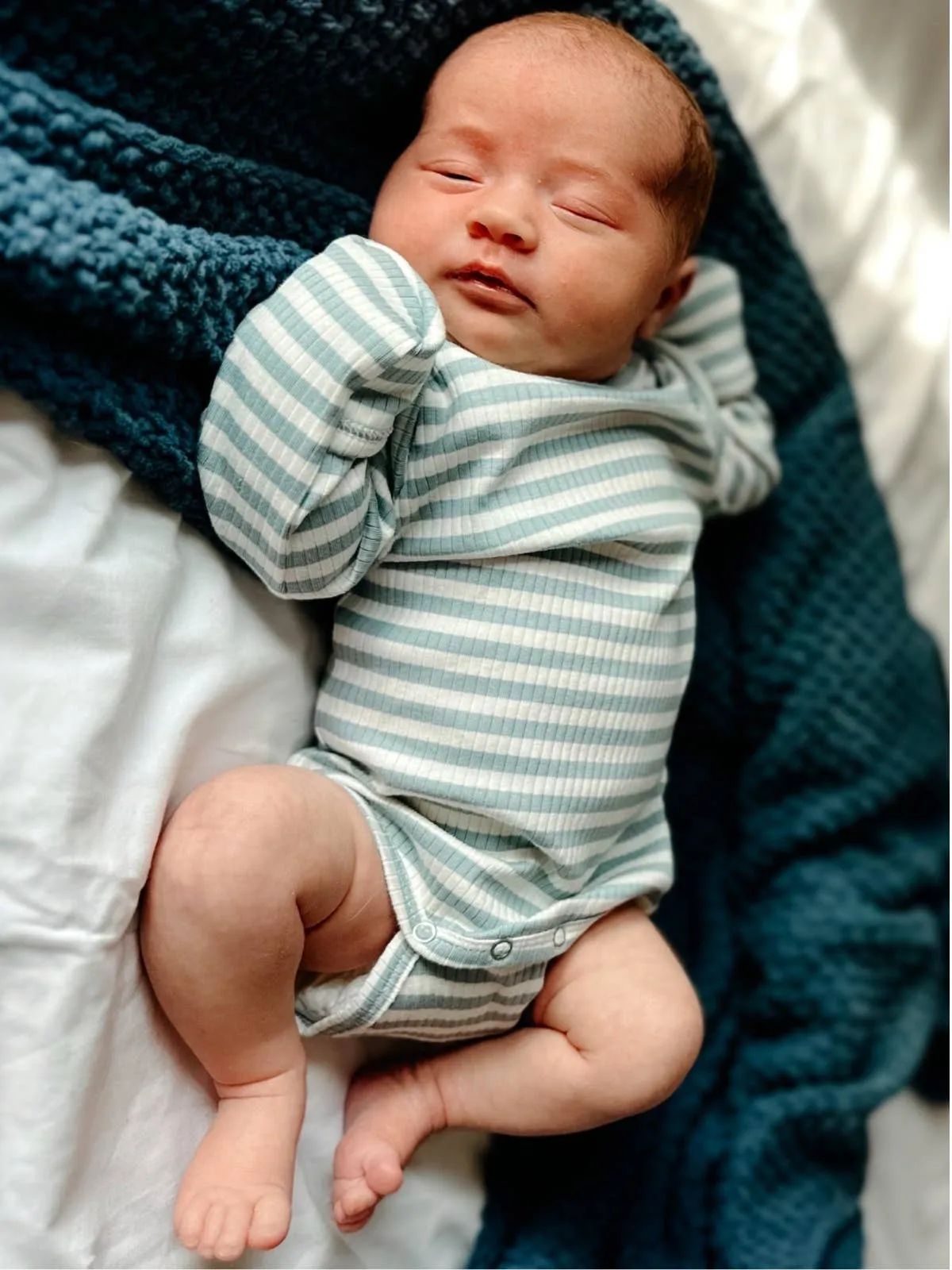 SX19- Dusty Blue Onesie