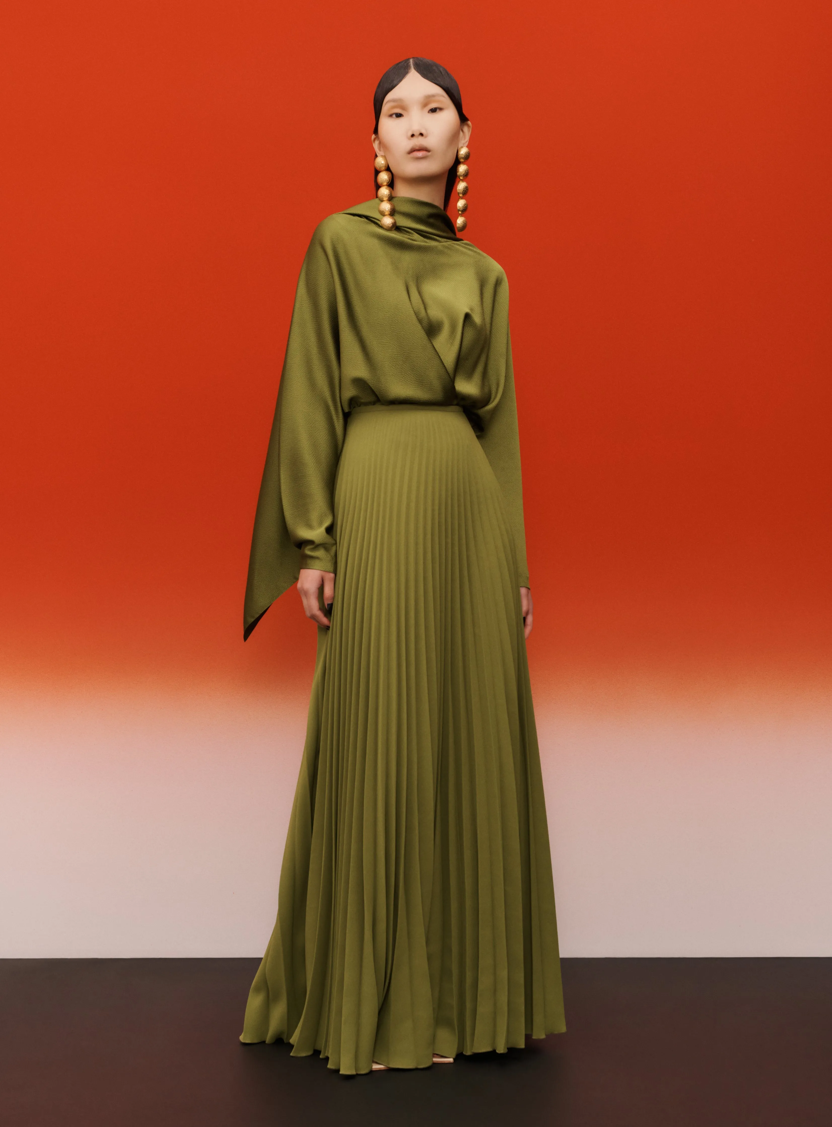 The Henley Skirt in Sweet Pea Green