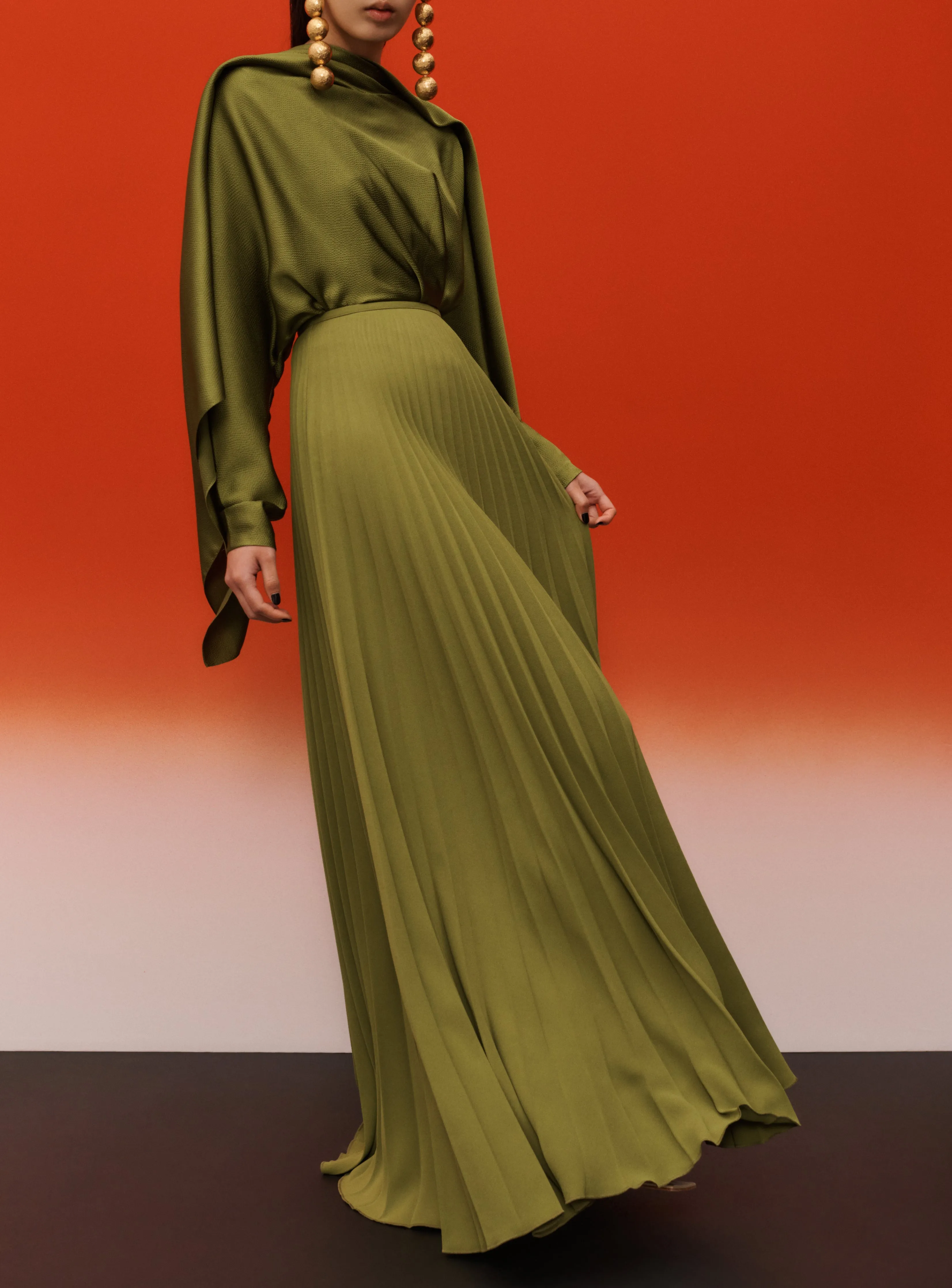 The Henley Skirt in Sweet Pea Green