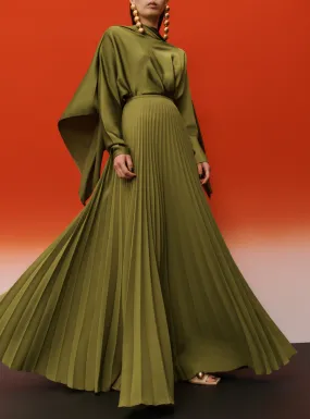 The Henley Skirt in Sweet Pea Green