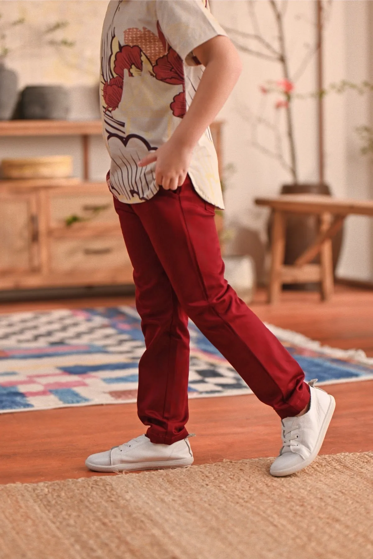The Perfect Slim Fit Pants - Maroon