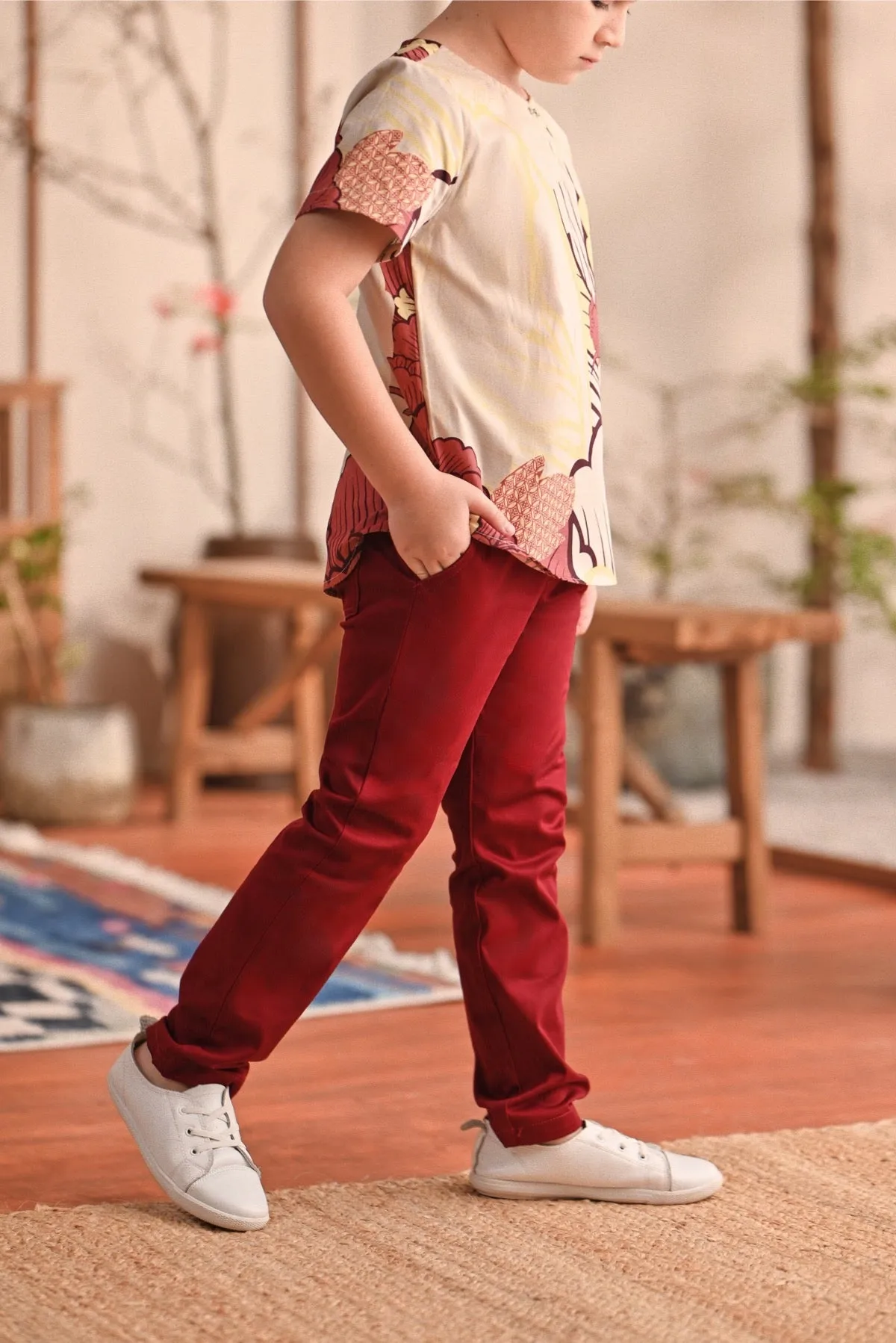 The Perfect Slim Fit Pants - Maroon