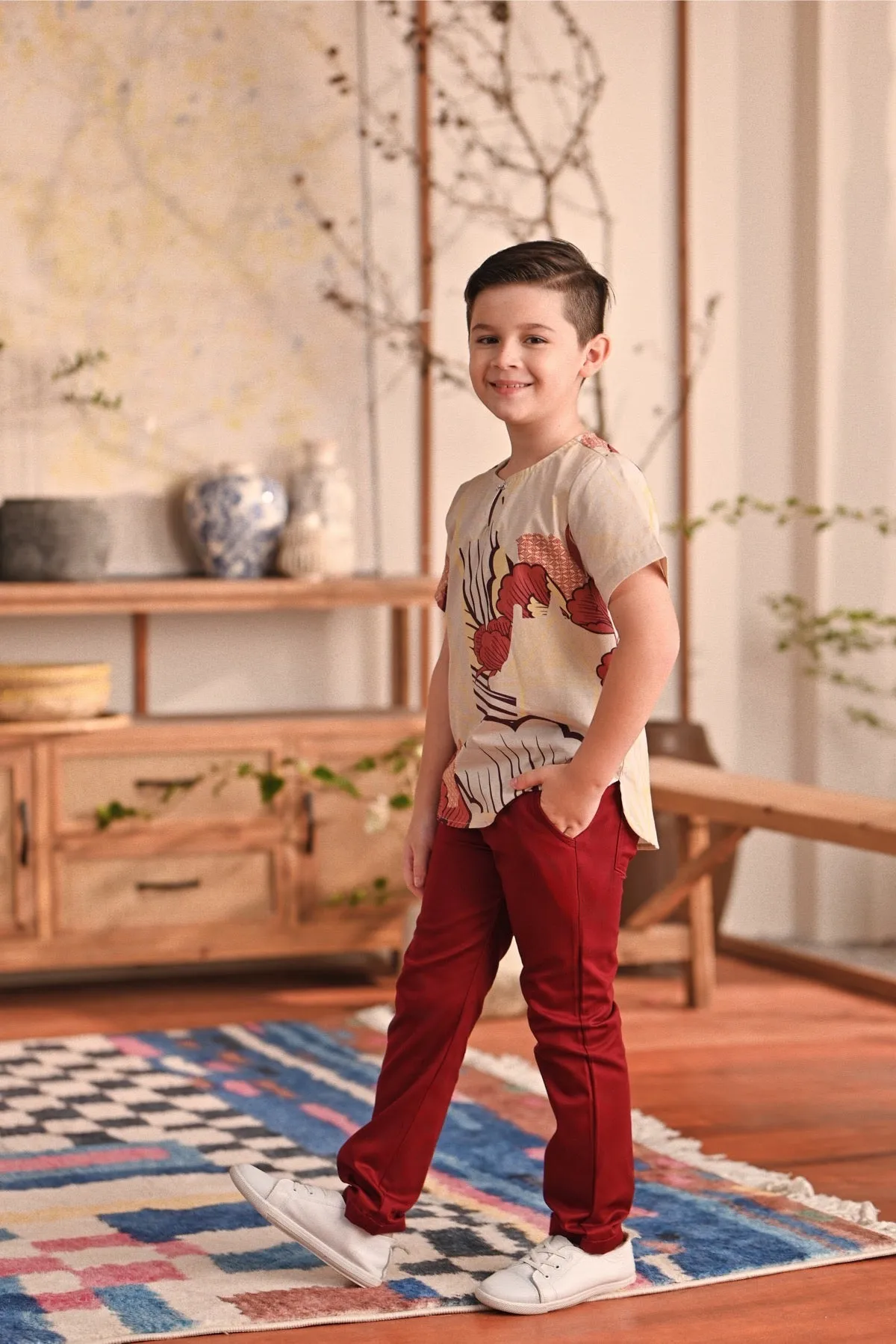 The Perfect Slim Fit Pants - Maroon