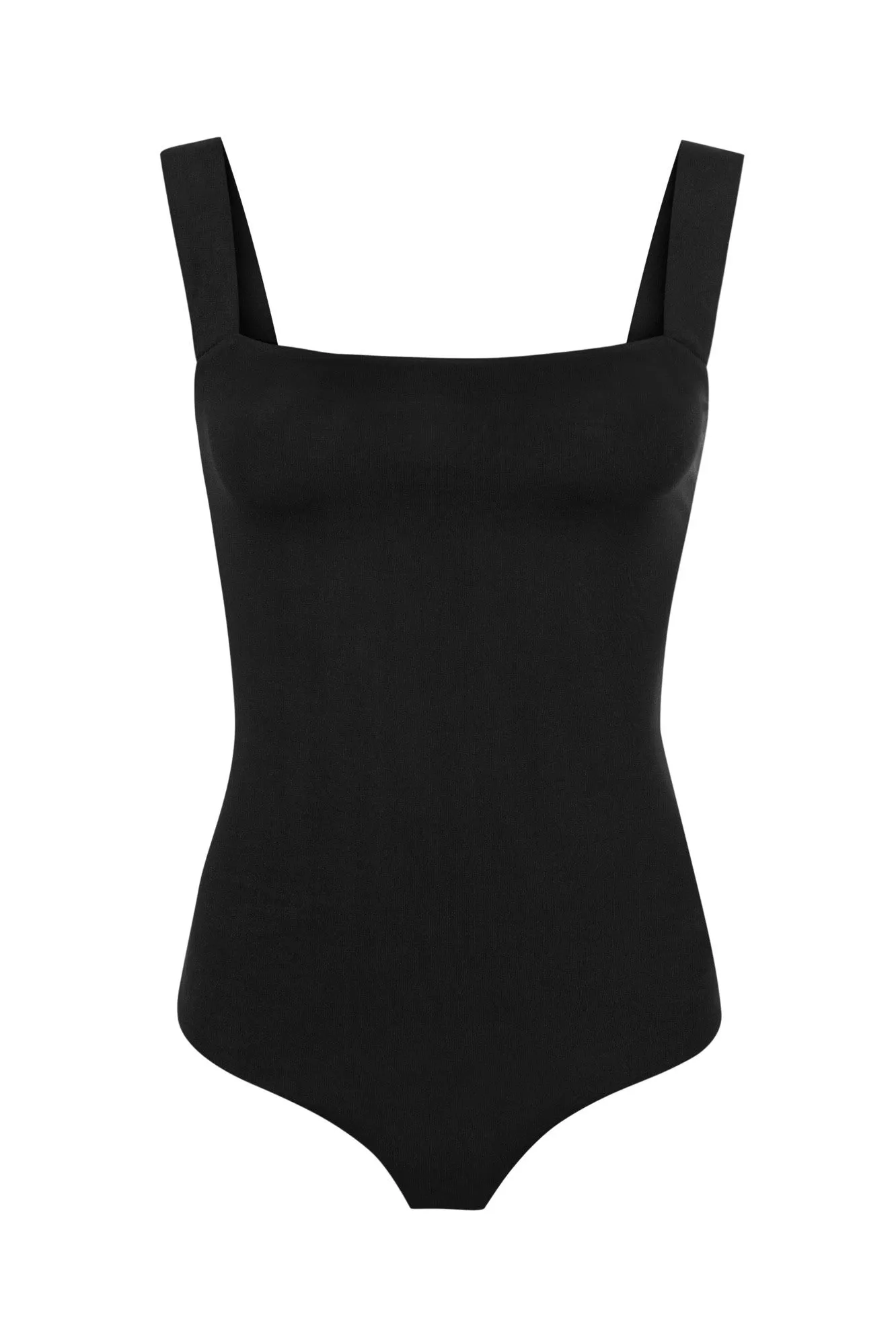 Thick Straps Bodysuit Black