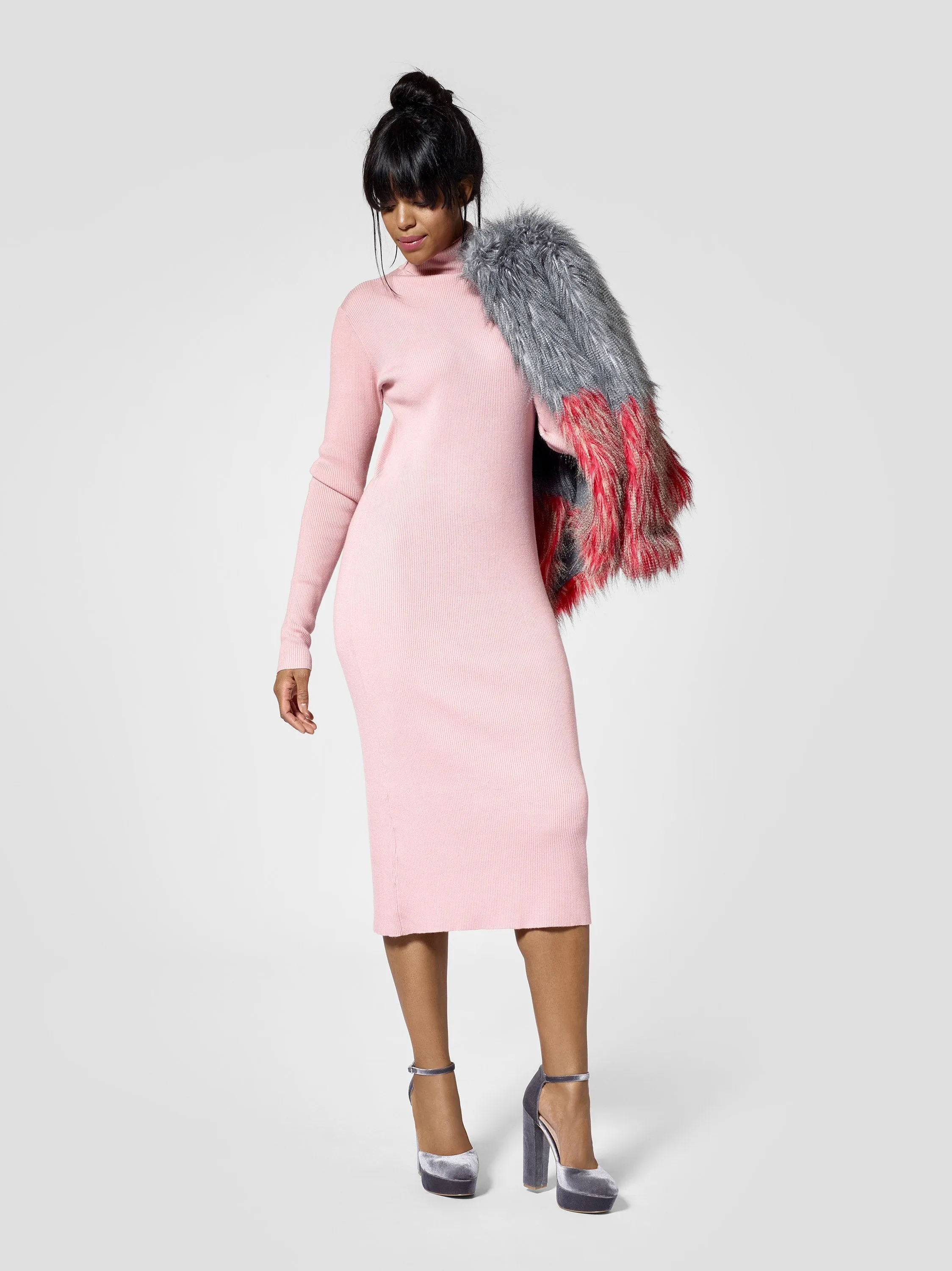 Turtleneck Tall Sweater Dress
