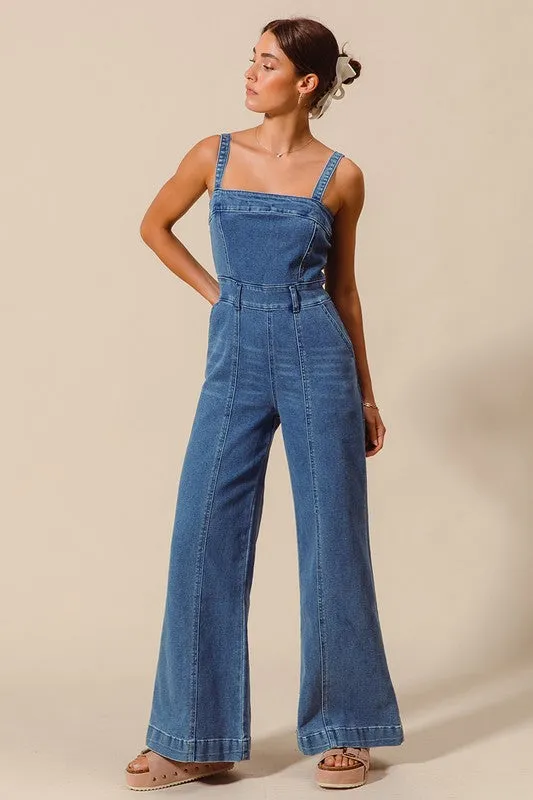 Urban Edge Denim Jumpsuit