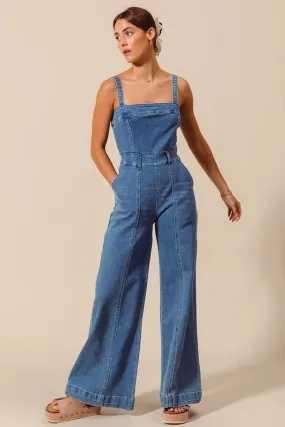 Urban Edge Denim Jumpsuit