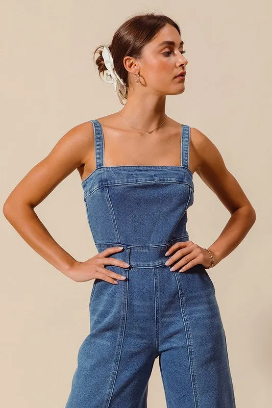 Urban Edge Denim Jumpsuit