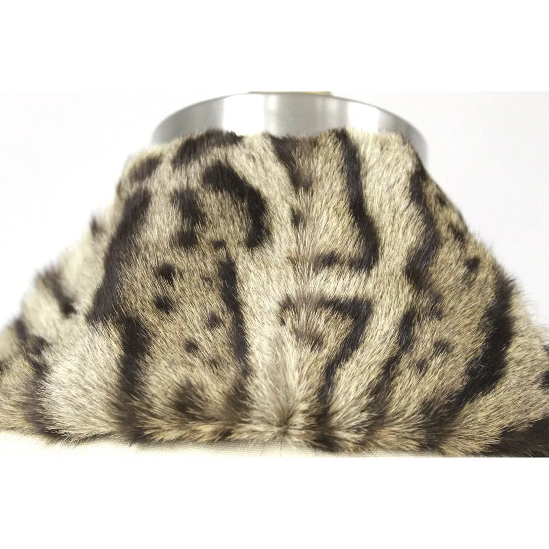Vintage Fur Collar Ocelot 1950s Trim your Coat
