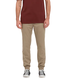 Volcom Frickin Slim Jogger Mens Pants - Khaki