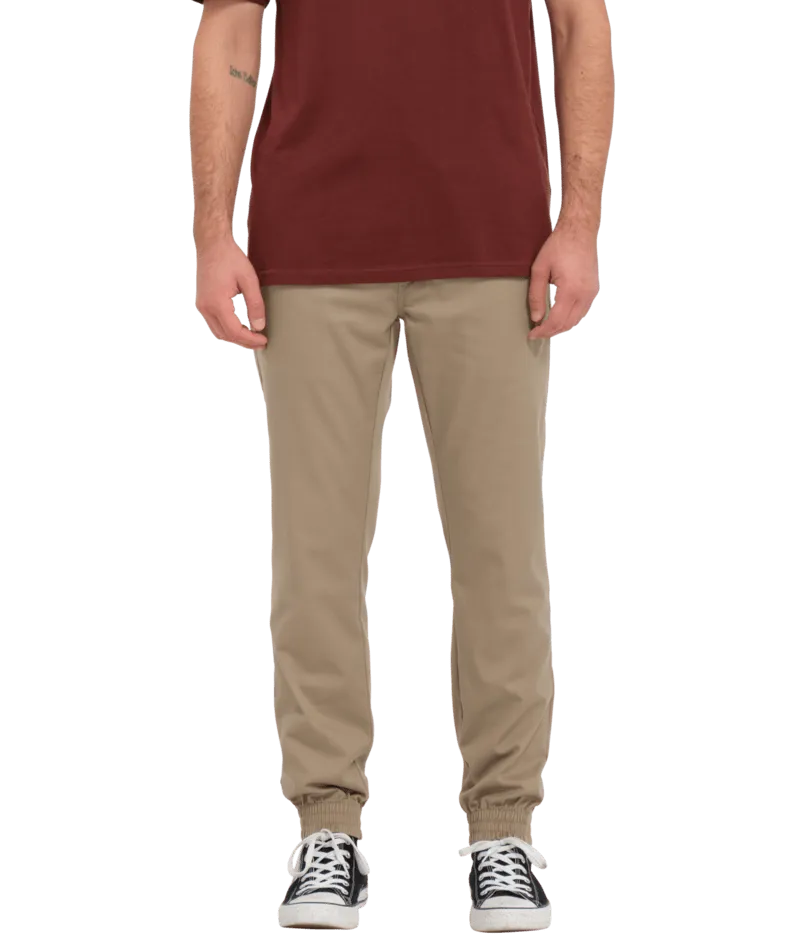 Volcom Frickin Slim Jogger Mens Pants - Khaki