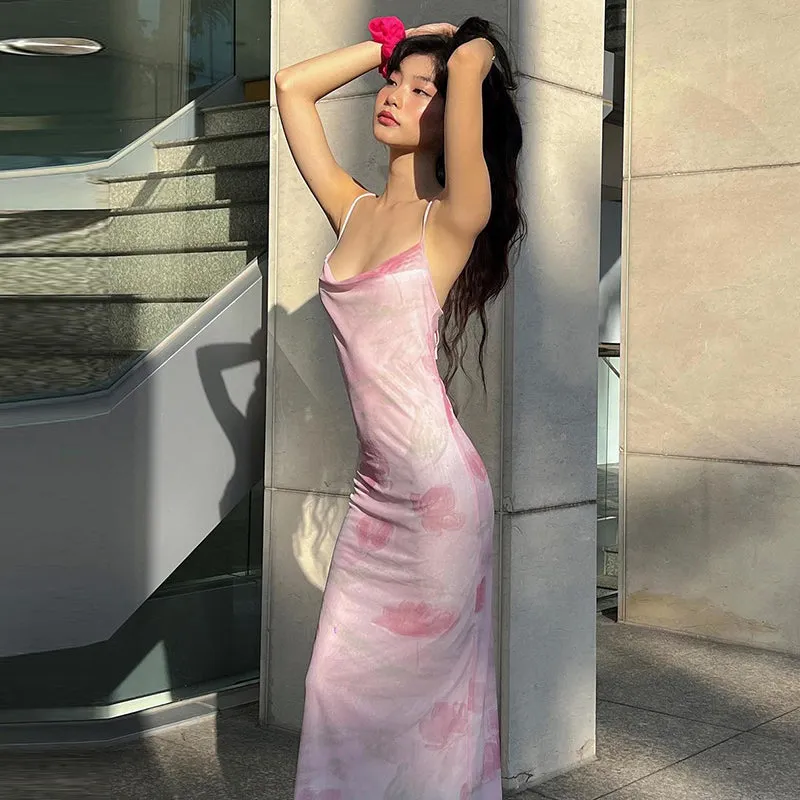 Vvsha Lennix Mesh Maxi Dress