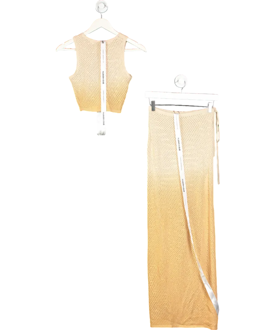 Wanderdoll Beige Solstice Crochet Co-ord UK S
