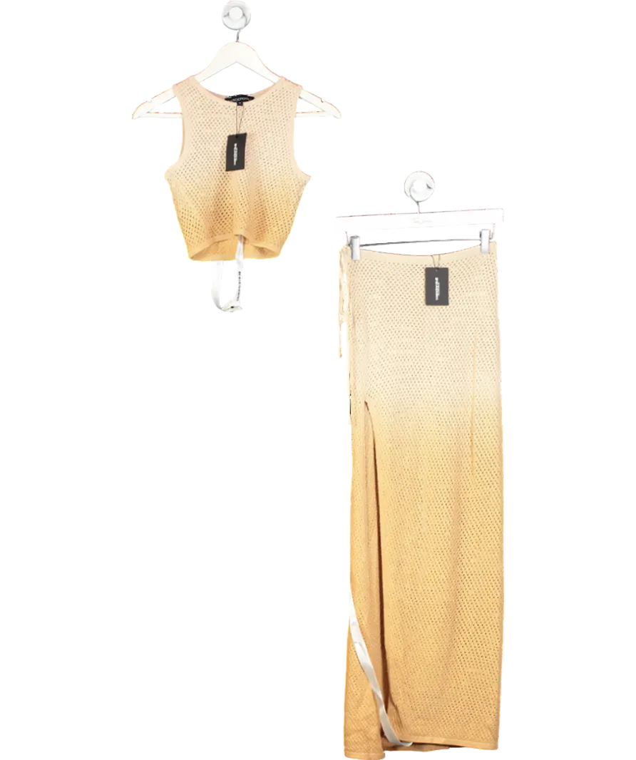 Wanderdoll Beige Solstice Crochet Co-ord UK S