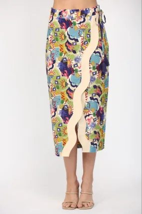 Wave Island Wrap Skirt