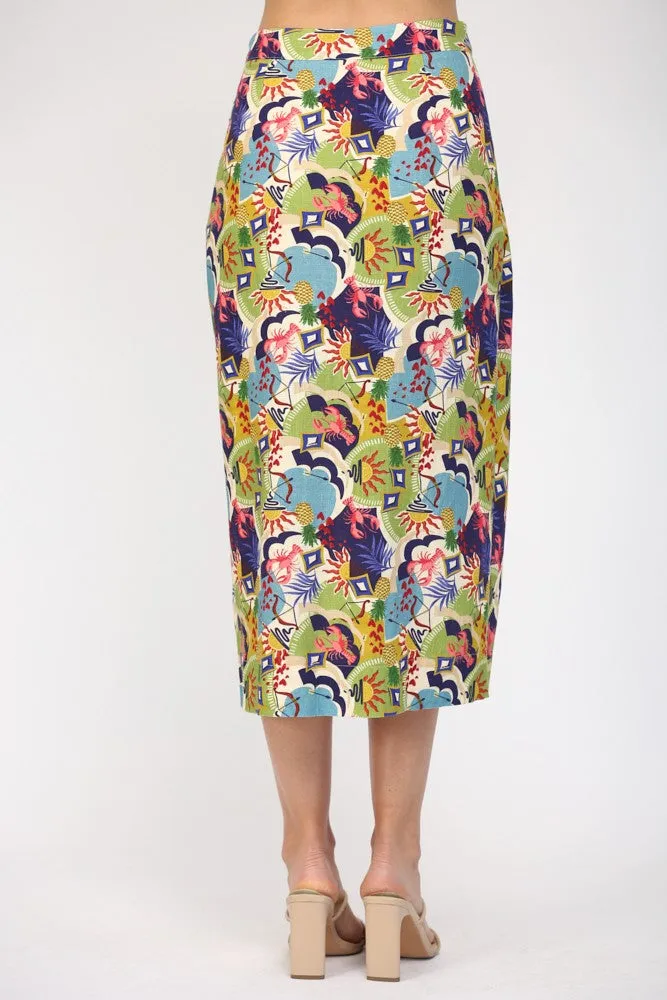 Wave Island Wrap Skirt