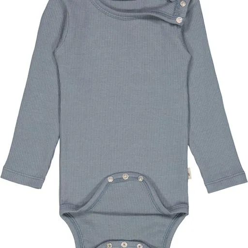 Wheat - Rib Long Sleeve Stormy Weather Bodysuit