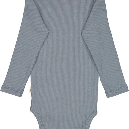 Wheat - Rib Long Sleeve Stormy Weather Bodysuit