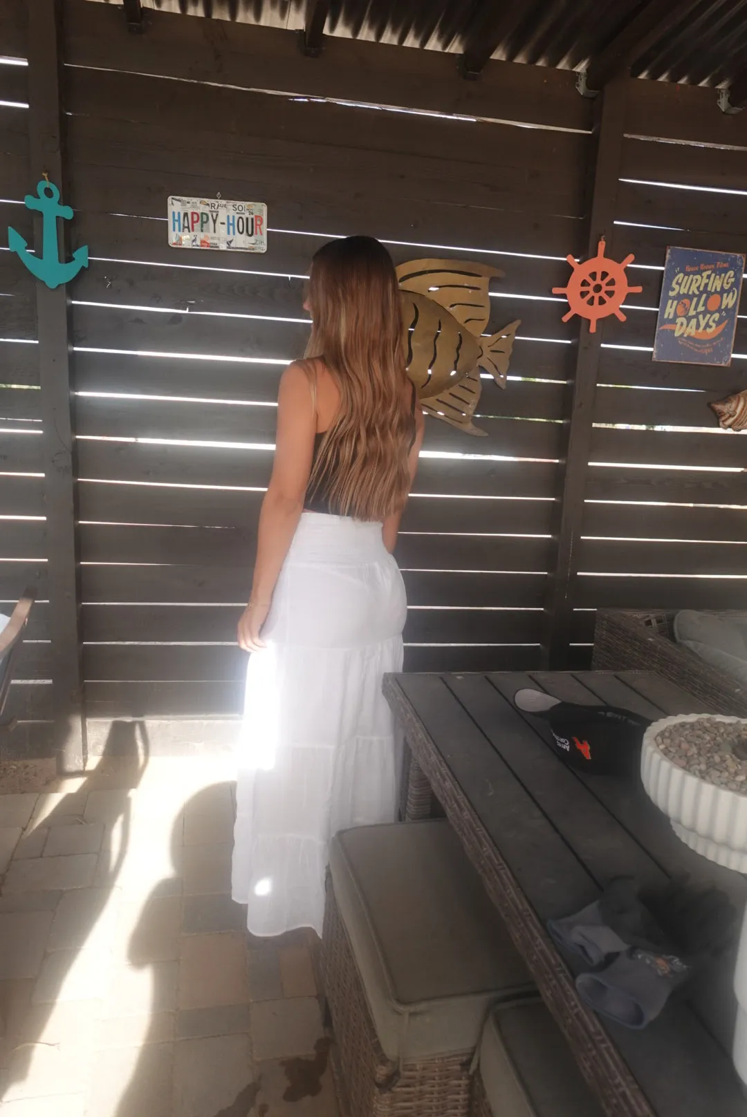 White Maxi Skirt