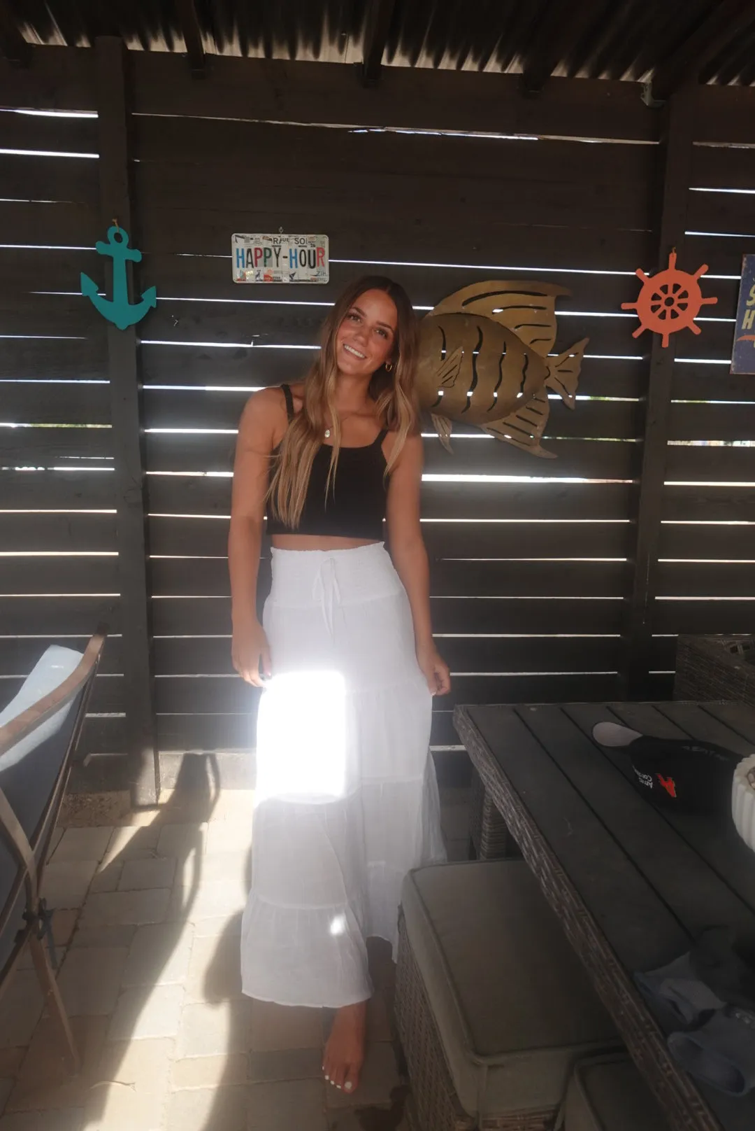 White Maxi Skirt