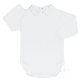 White Point Collar Long Sleeved Onesie