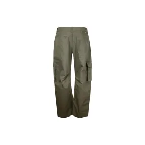 Wide Leg Cargo Pants (Ivy Green)