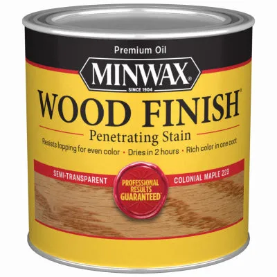 Wood Finish Semi-Transparent HALF PINT - COLONIAL MAPLE