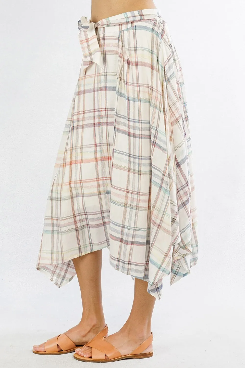 Yarn Dye Plaid Skirt